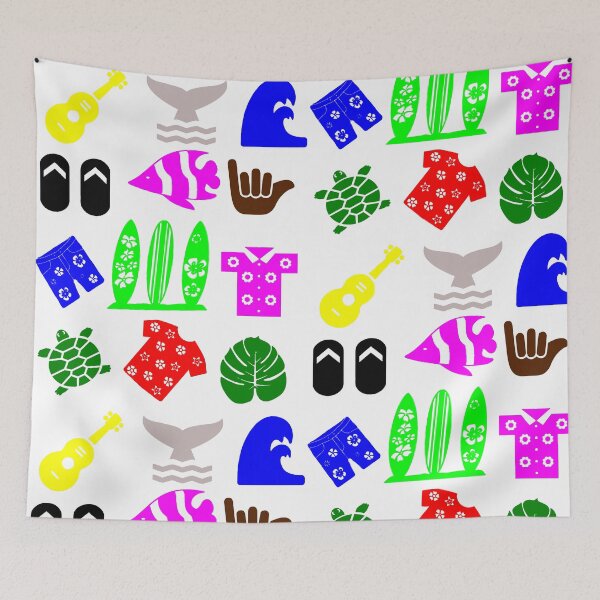 Artikelvorschau, Hawaiisches Symbolmuster entworfen und verkauft von DomGDesign.