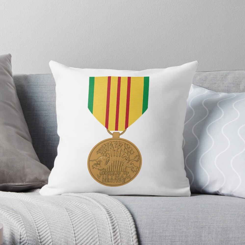 Vietnam Medal Throw Pillow