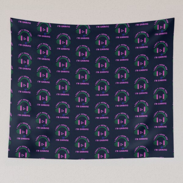 Item preview, I Can't Hear You, I'm Gaming - Gamer Girl designed and sold by madtoyman.