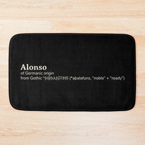Item preview, Alonso name etymology designed and sold by YourNameStory.
