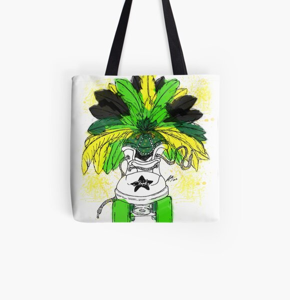 Jiggy Jamaica Skate All Over Print Tote Bag