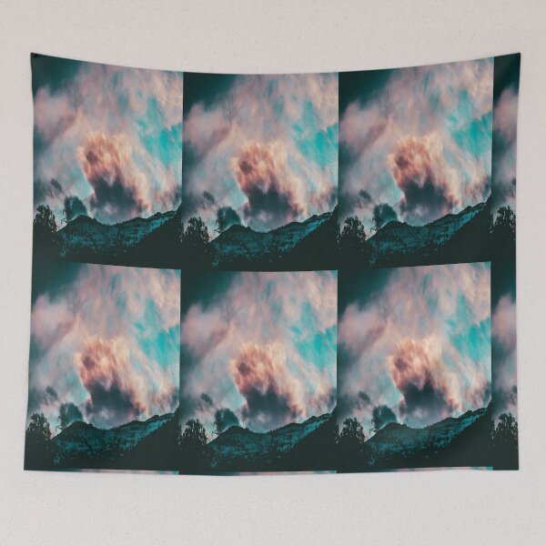 Item preview, Beautiful psychedelic rainbow-coloured 'jellyfish clouds' designed and sold by TurboCrazy.