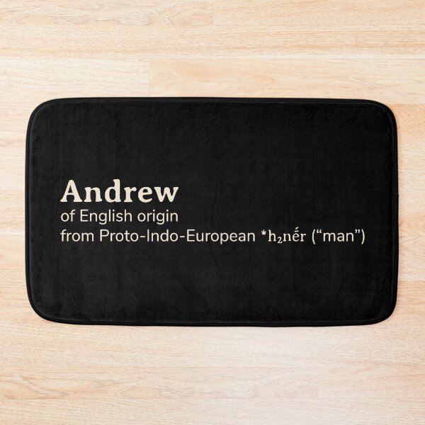 Item preview, Andrew name etymology designed and sold by YourNameStory.