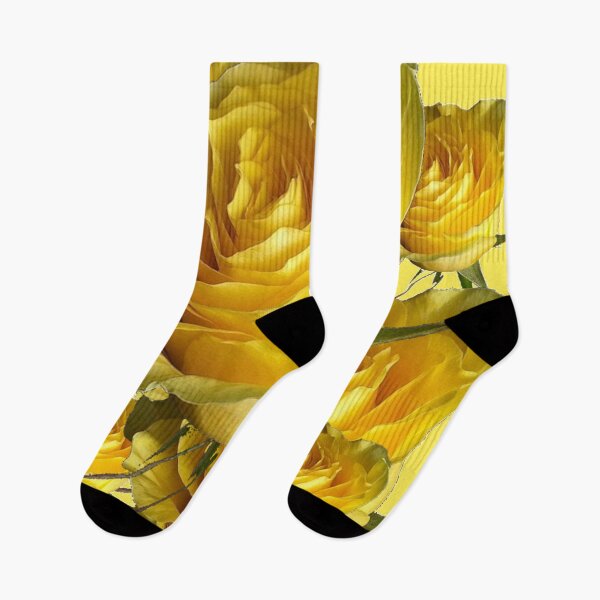 Item preview, ABSTRACT YELLOW ROSES PATTERN GARDEN ART designed and sold by sharlesart.