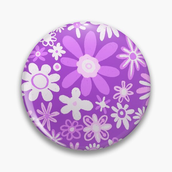 Item preview, Spring Pink and Purple Daisy pattern designed and sold by Squarebird.