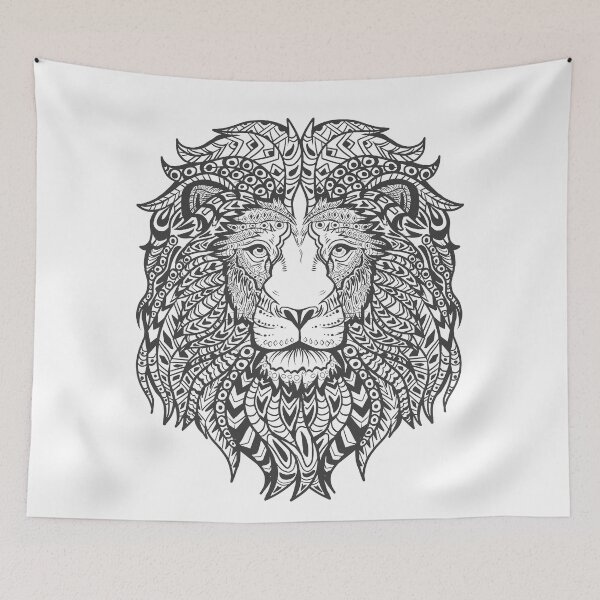 Item preview, Boho Style Lion designed and sold by freeArt10.