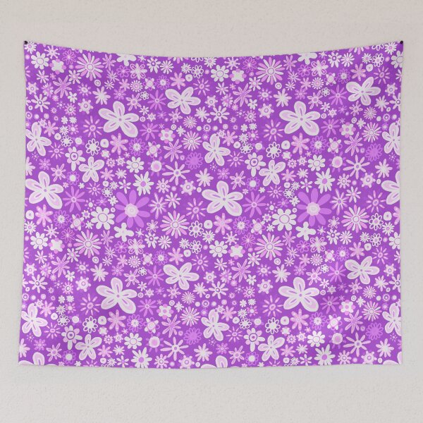 Item preview, Spring Pink and Purple Daisy pattern designed and sold by Squarebird.