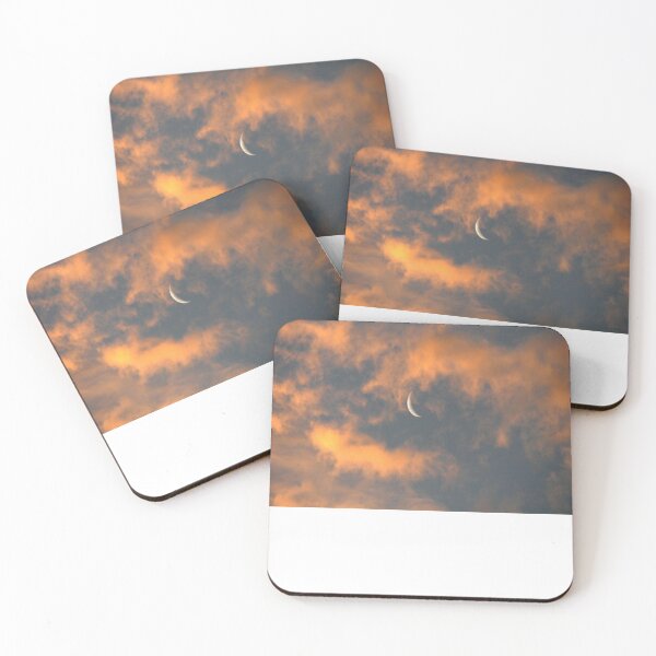 Item preview, Orange clouds with moonlight designed and sold by TurboCrazy.