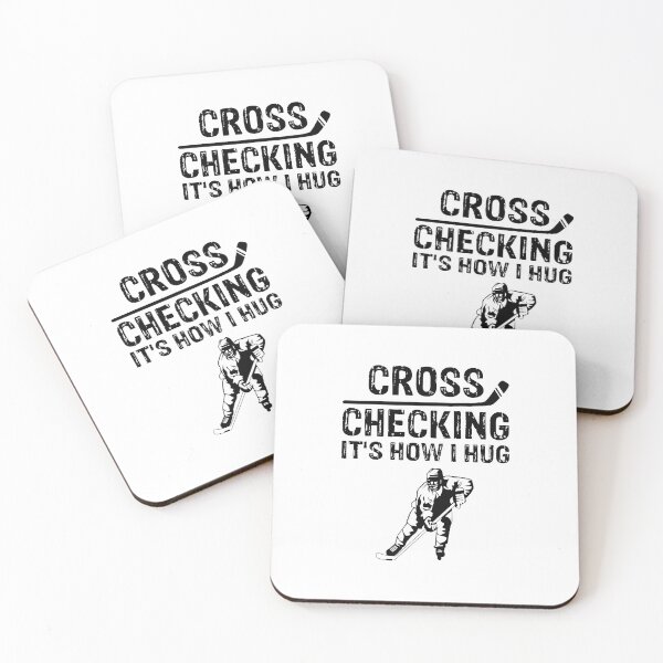 Item preview, Copy of cross checking it's how I hug Funny Vintage Soccer Ice Hockey Lacrosse Gift designed and sold by Theobsessed01.