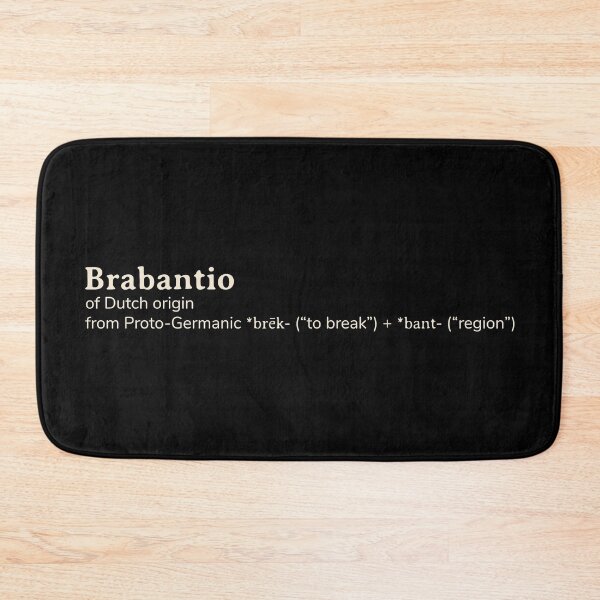 Item preview, Brabantio name etymology designed and sold by YourNameStory.