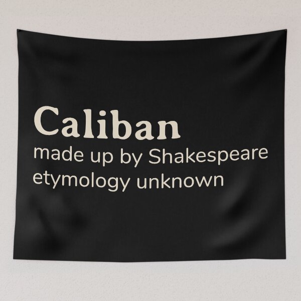 Item preview, Caliban name etymology designed and sold by YourNameStory.