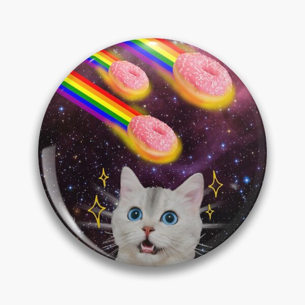 Item preview, CAT IN SPACE DOUGHNUT GALAXY STARS FUNNY RAINBOW BEACH PARTY designed and sold by CeraRoss.