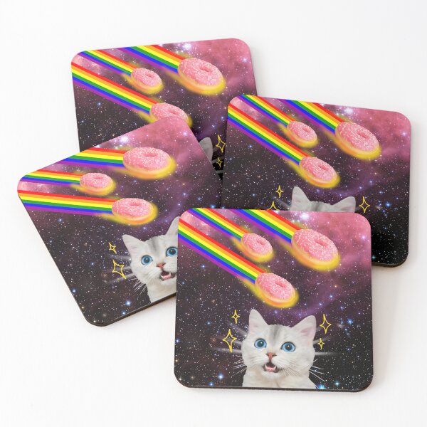 Item preview, CAT IN SPACE DOUGHNUT GALAXY STARS FUNNY RAINBOW BEACH PARTY designed and sold by CeraRoss.