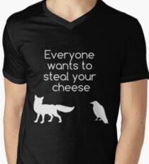 Jeder möchte deinen Käse stehlen T-Shirt mit V-Ausschnitt für Männer