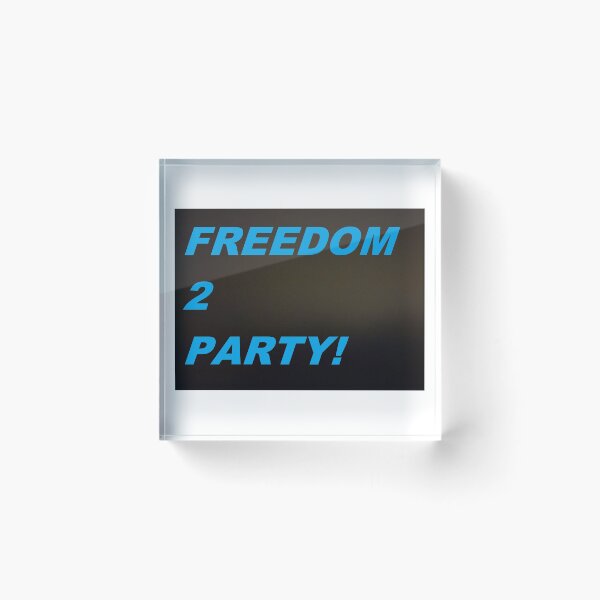 Item preview, Freedom to Party! (Blue) designed and sold by JPOempathy.