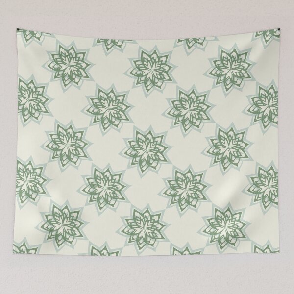 Item preview, Starflower Pattern Nature Green designed and sold by ckylin.