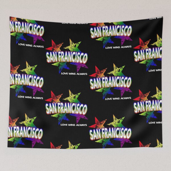 Item preview, San Francisco Gay Lesbian Pride Rainbow Stars Equality LGBTQ designed and sold by MoonsmileProd.