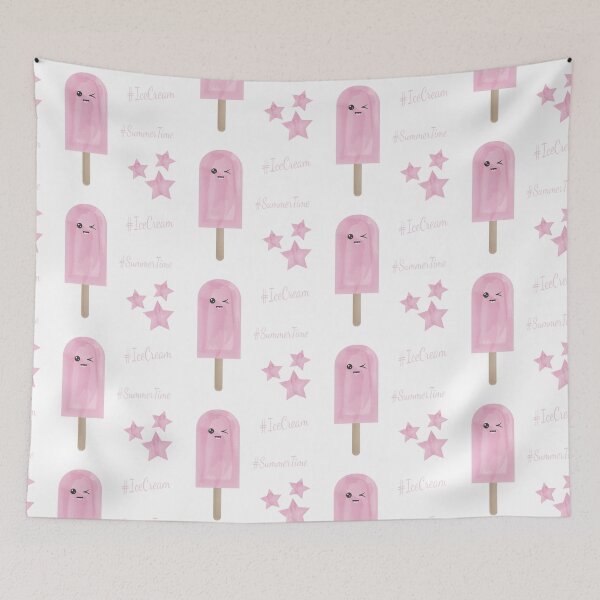 Item preview, Watercolor ice cream Kawaii designed and sold by Mirosi-S.