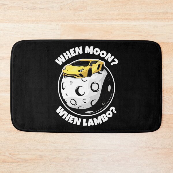 Item preview, WHEN MOON WHEN LAMBO T-SHIRT, Crypto Market Famous Quote designed and sold by ShaykhUmer.