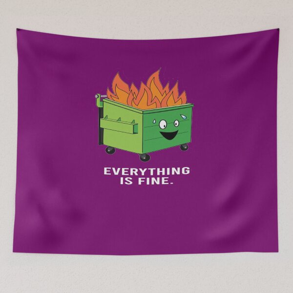 Item preview, Dumpster Fire Retro Sunset is fine designed and sold by luxury store.