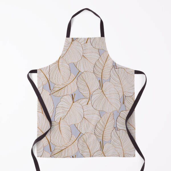 Item preview, Colocasia leaves gold pattern designed and sold by Milatoo.