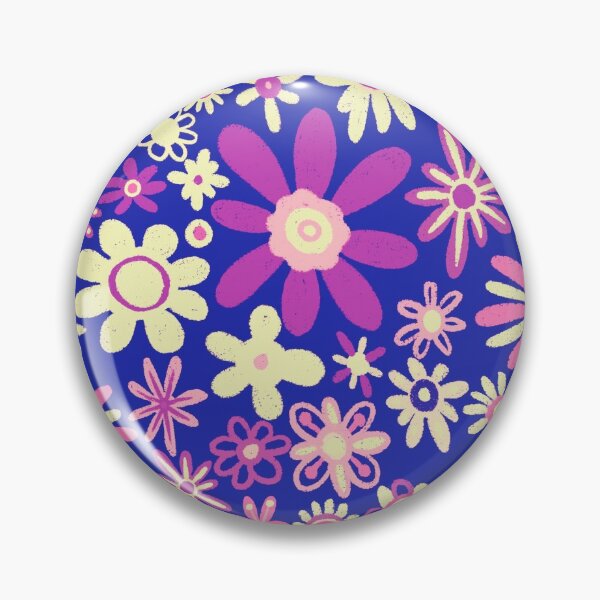 Item preview, Summer Daisy pattern - Blue and Pink designed and sold by Squarebird.