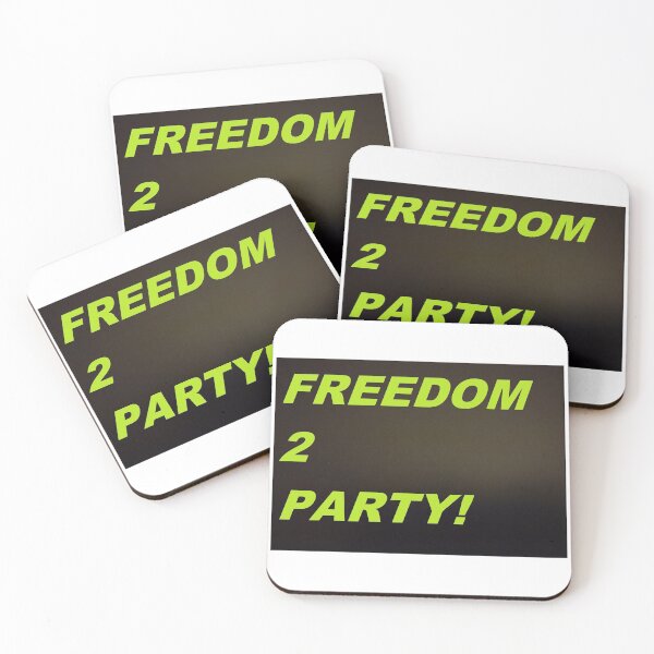 Item preview, Freedom to Party! (Green) designed and sold by JPOempathy.