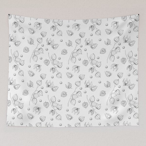 Item preview, Physalis black and white dots designed and sold by ewdondoxja.