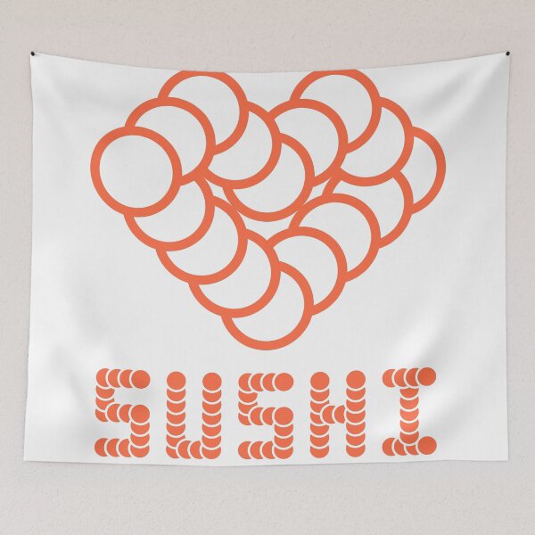 Item preview, I LOVE SUSHI / 03 / Minimal Design designed and sold by in-vectors.