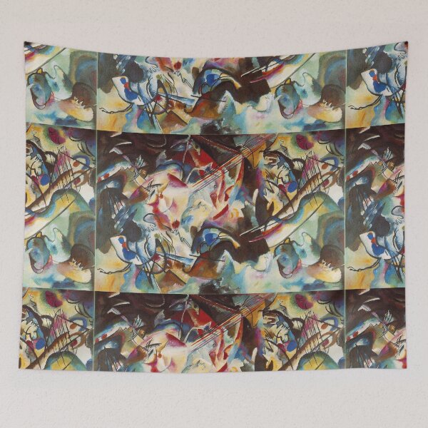 Item preview, Vintage Kandinsky Abstract Painting designed and sold by Vintage Designs +.
