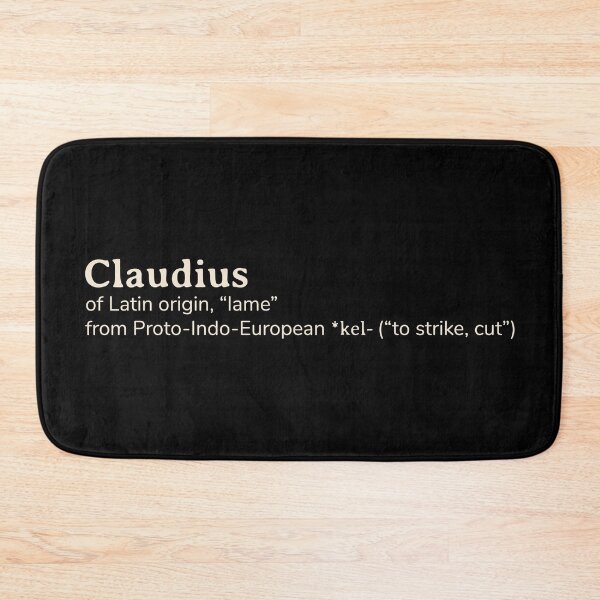 Item preview, Claudius name etymology designed and sold by YourNameStory.