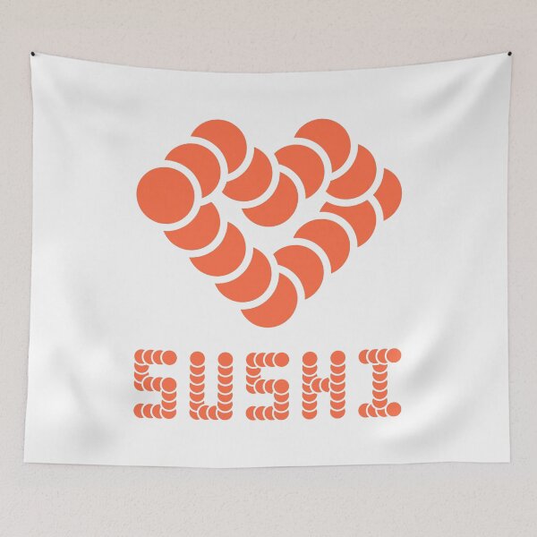 Item preview, I LOVE SUSHI / 01 / Minimal Design designed and sold by in-vectors.