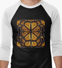 Monarch Butterfly Mandala Men's Baseball ¾ T-Shirt