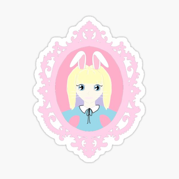 Kawaii Bunny Cosplay Girl Sticker