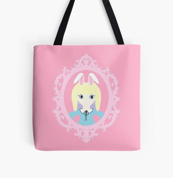 Kawaii Bunny Cosplay Girl All Over Print Tote Bag