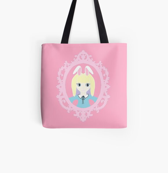 Kawaii Bunny Cosplay Girl All Over Print Tote Bag