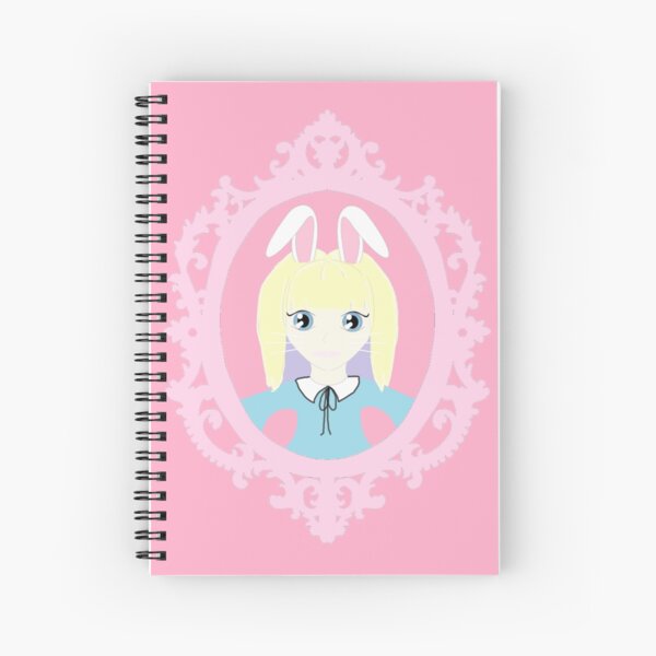 Kawaii Bunny Cosplay Girl Spiral Notebook