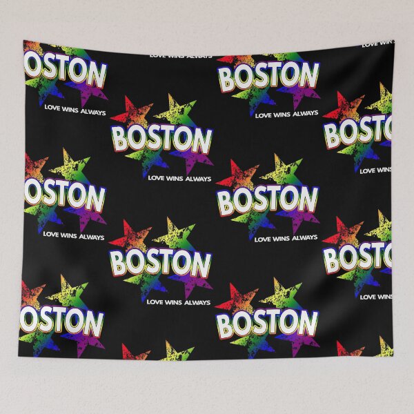 Item preview, Boston Gay Lesbian Pride Rainbow Stars Equality LGBTQ designed and sold by MoonsmileProd.