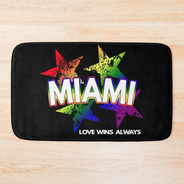 Item preview, Miami Gay Lesbian Pride Rainbow Stars Equality LGBTQ designed and sold by MoonsmileProd.