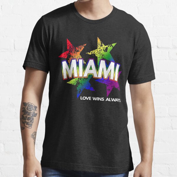Item preview, Miami Gay Lesbian Pride Rainbow Stars Equality LGBTQ designed and sold by MoonsmileProd.