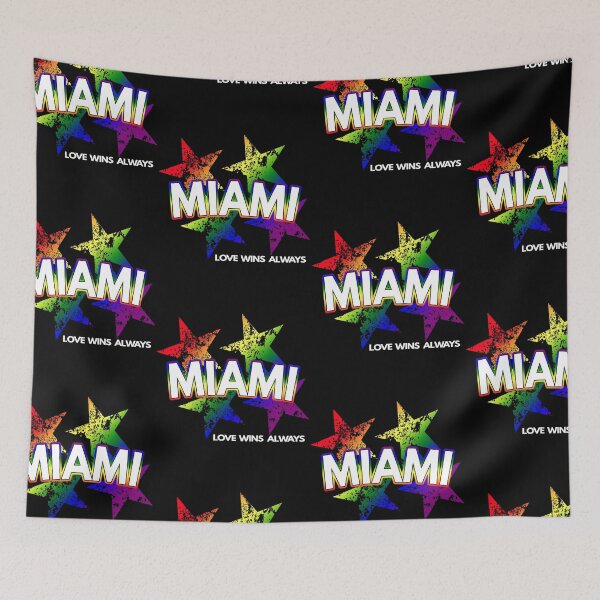 Item preview, Miami Gay Lesbian Pride Rainbow Stars Equality LGBTQ designed and sold by MoonsmileProd.