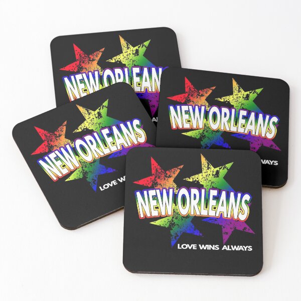 Item preview, New Orleans Gay Lesbian Pride Rainbow Stars Equality LGBTQ designed and sold by MoonsmileProd.