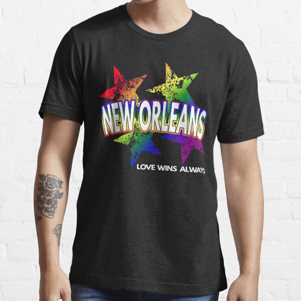 Item preview, New Orleans Gay Lesbian Pride Rainbow Stars Equality LGBTQ designed and sold by MoonsmileProd.