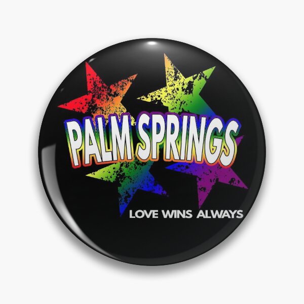 Item preview, Palm Springs Gay Lesbian Pride Rainbow Stars Equality LGBTQ designed and sold by MoonsmileProd.