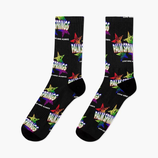 Item preview, Palm Springs Gay Lesbian Pride Rainbow Stars Equality LGBTQ designed and sold by MoonsmileProd.