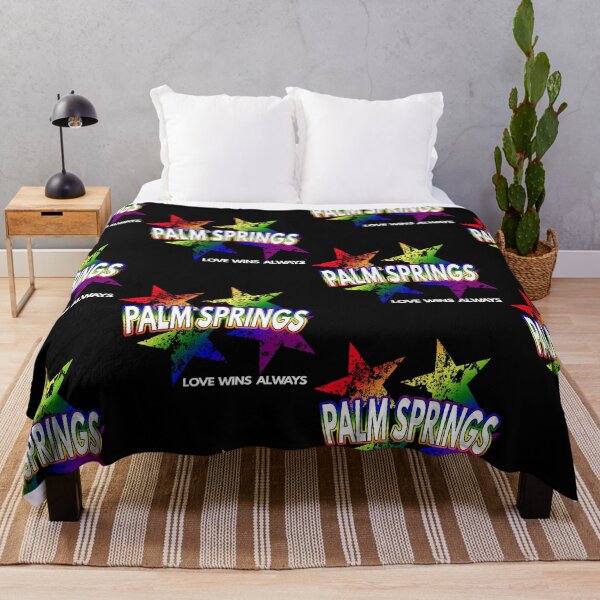 Item preview, Palm Springs Gay Lesbian Pride Rainbow Stars Equality LGBTQ designed and sold by MoonsmileProd.