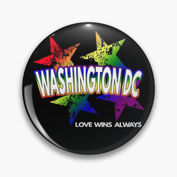 Item preview, Washington DC Gay Lesbian Pride Rainbow Stars Equality LGBTQ designed and sold by MoonsmileProd.