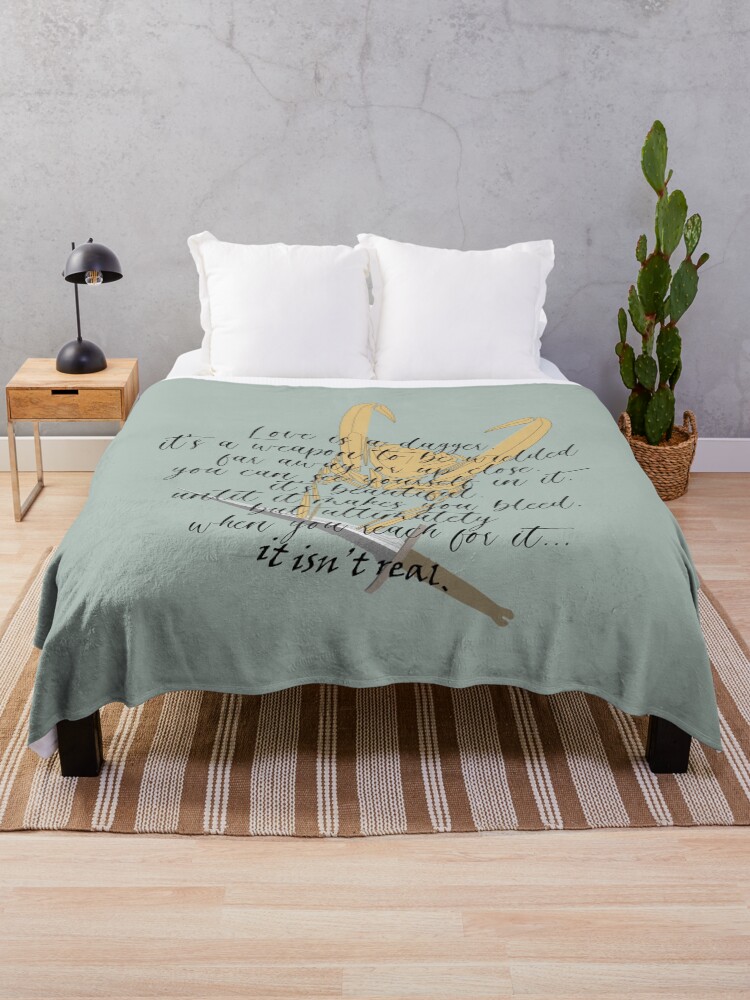 Thumbnail 1 of 6, Throw Blanket, love is a dagger... designed and sold by Pinu92.