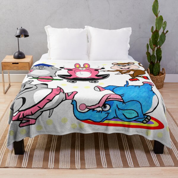 Item preview, active animals - pig , bunny , monkey, hippo and elephant designed and sold by Shirley cute art .