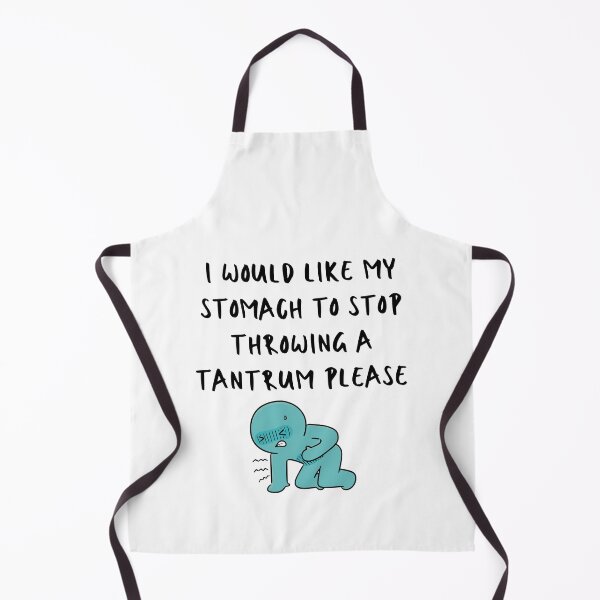 Item preview, I would like my stomach to stop throwing a tantrum please - relatable quote sticker print designed and sold by ThousandAutumns.
